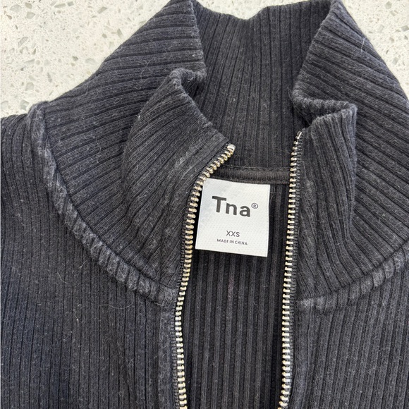 TNA Ribbed Zip-Up Jacket - Picture 2 of 3